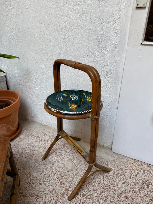 Palanganero de bambú vintage
