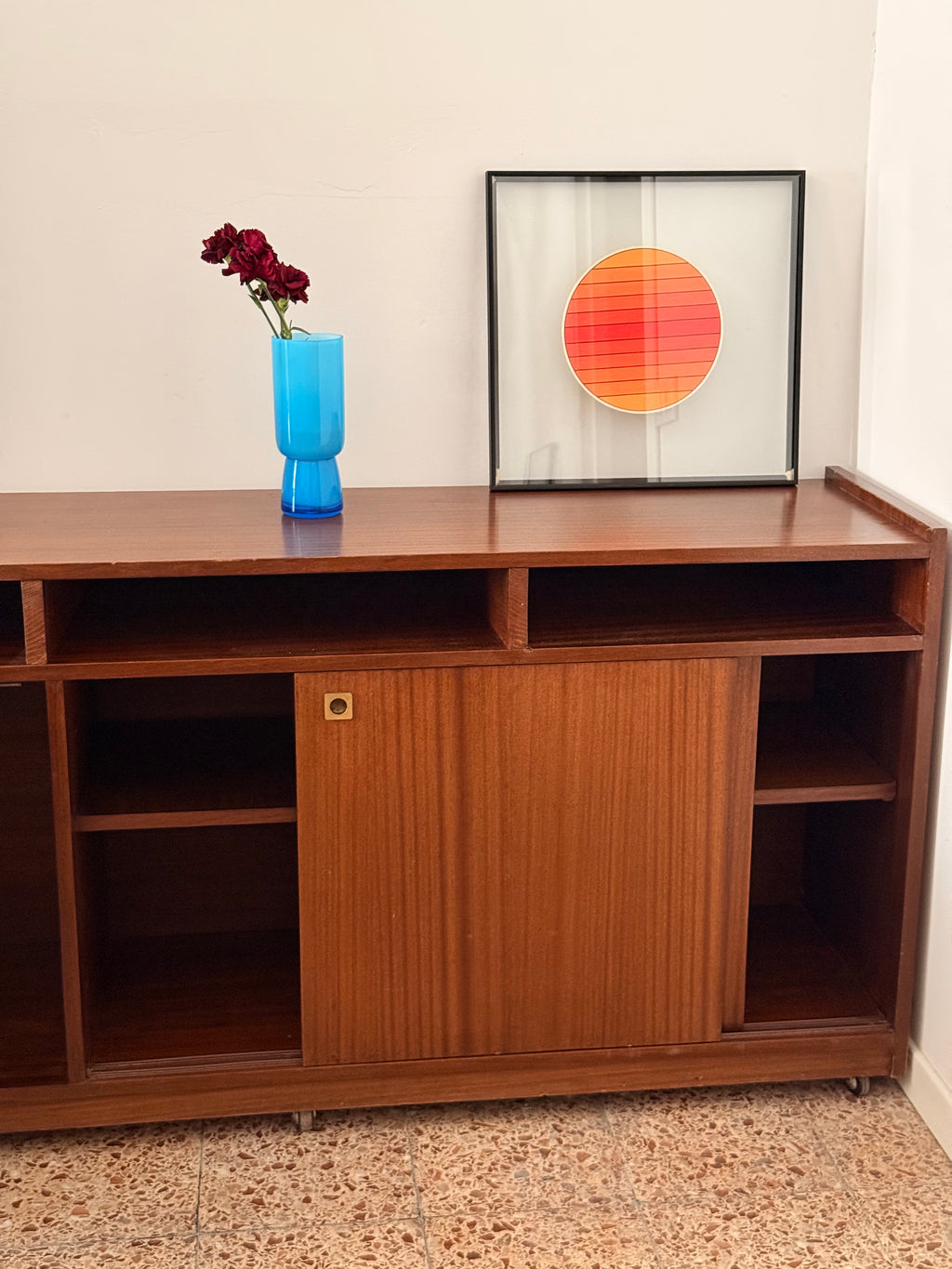 Wheeled Display Cabinet