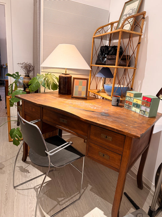 Taula escriptori fusta clàssic
