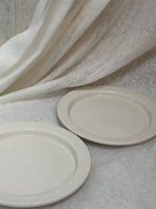Plats ceramica blancs