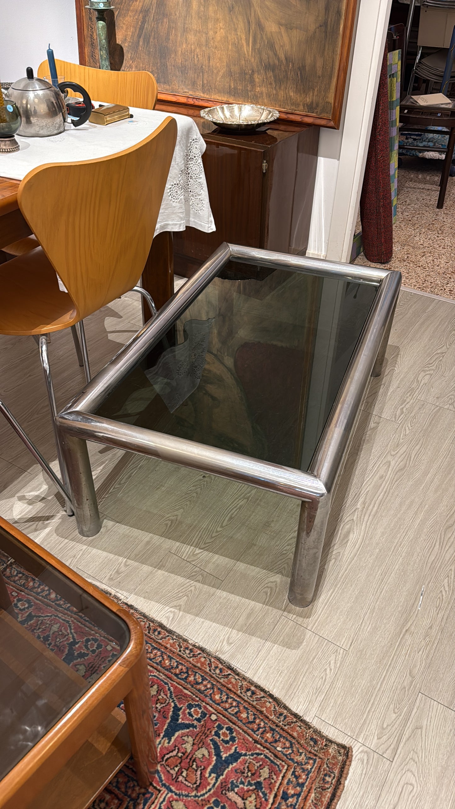 Tauleta de centre de inox