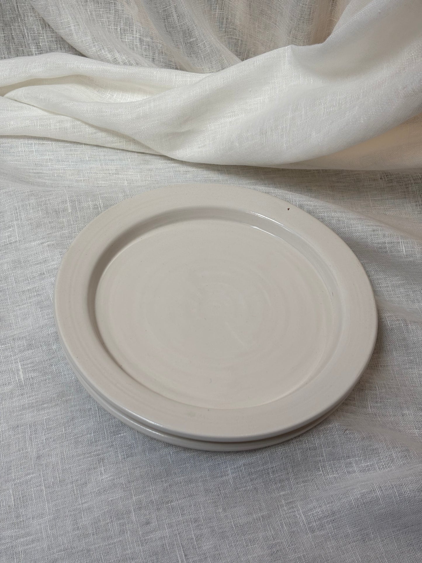 Plats ceramica blancs