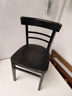 Cadira negre de bar
