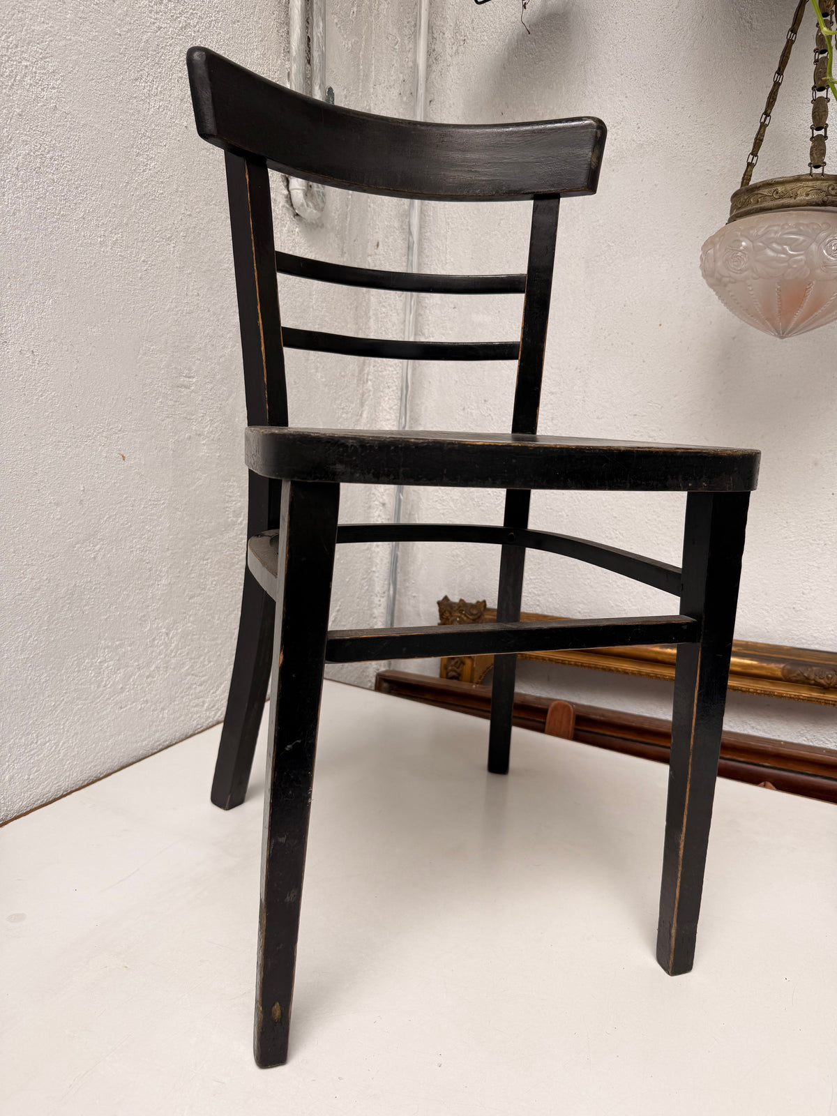 Cadira negre de bar