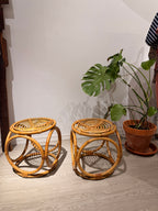 Tamboret de bambu