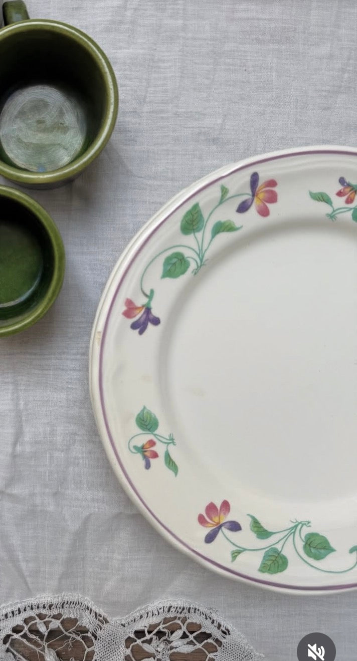 Platets de postre defloretes
