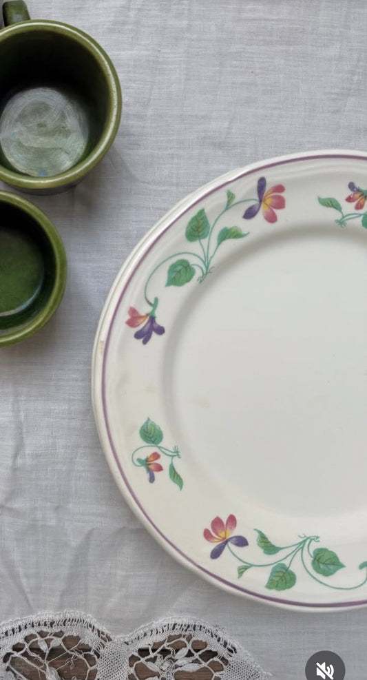 Platets de postre defloretes