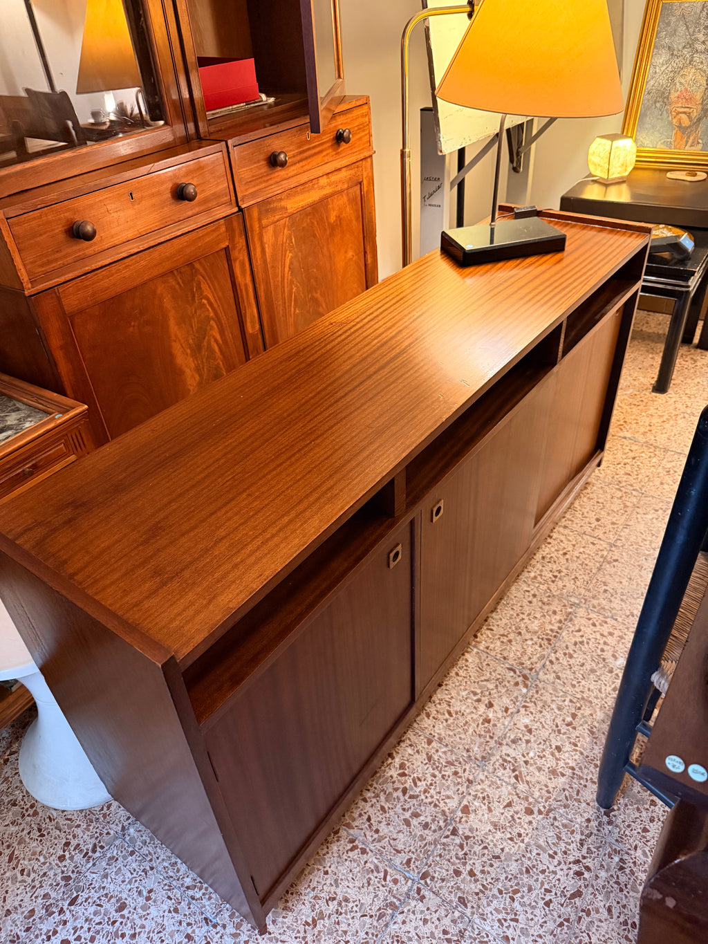 Wheeled Display Cabinet