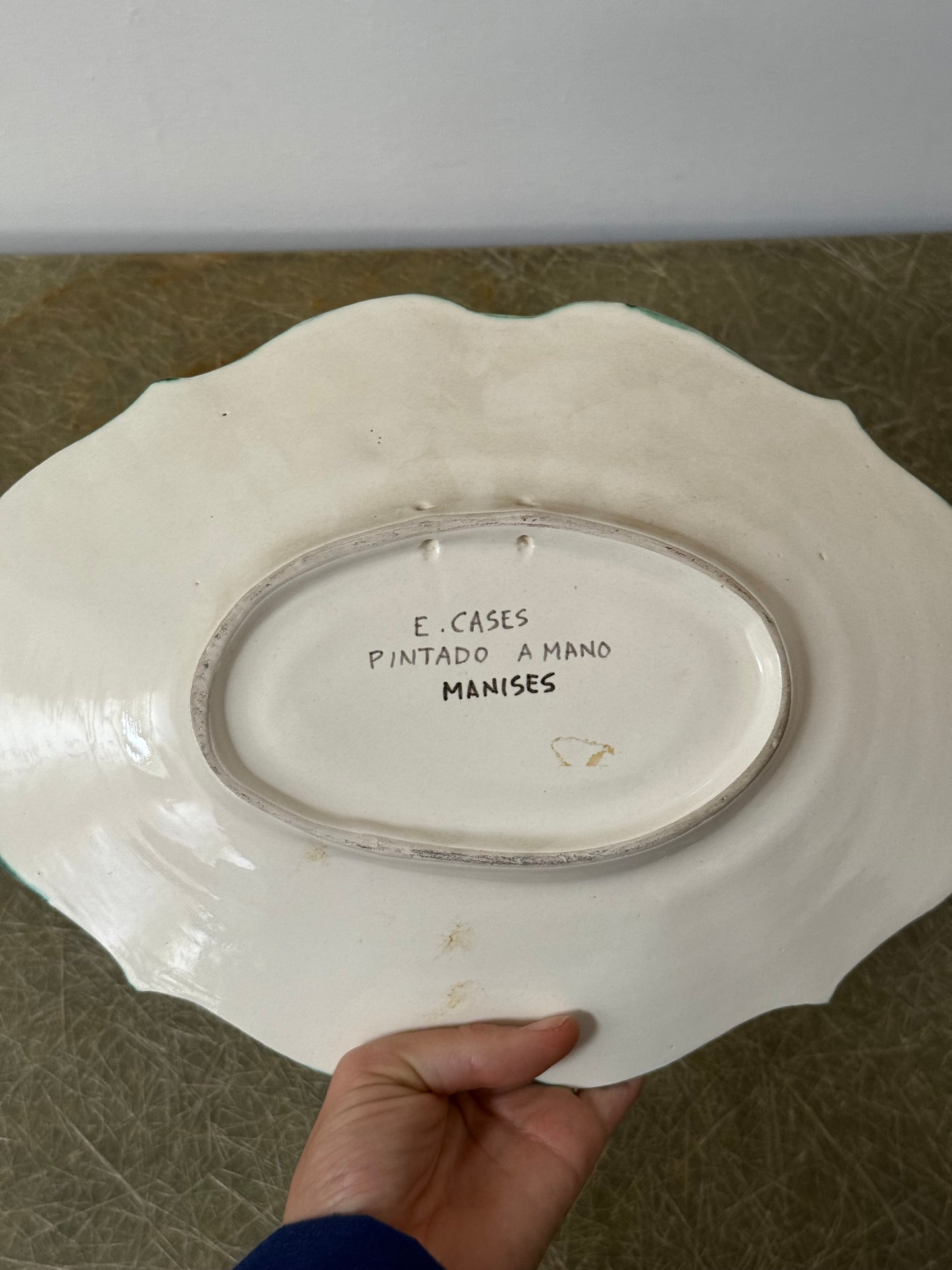 Safata ceramica de Manises